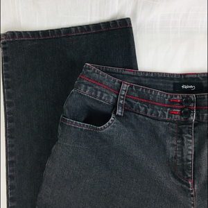 Ralsey Jeans Denim Red‎ Topstitching Straight Leg
